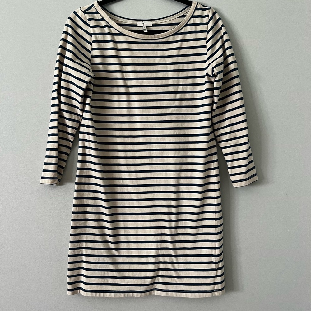 Small blue striped dress